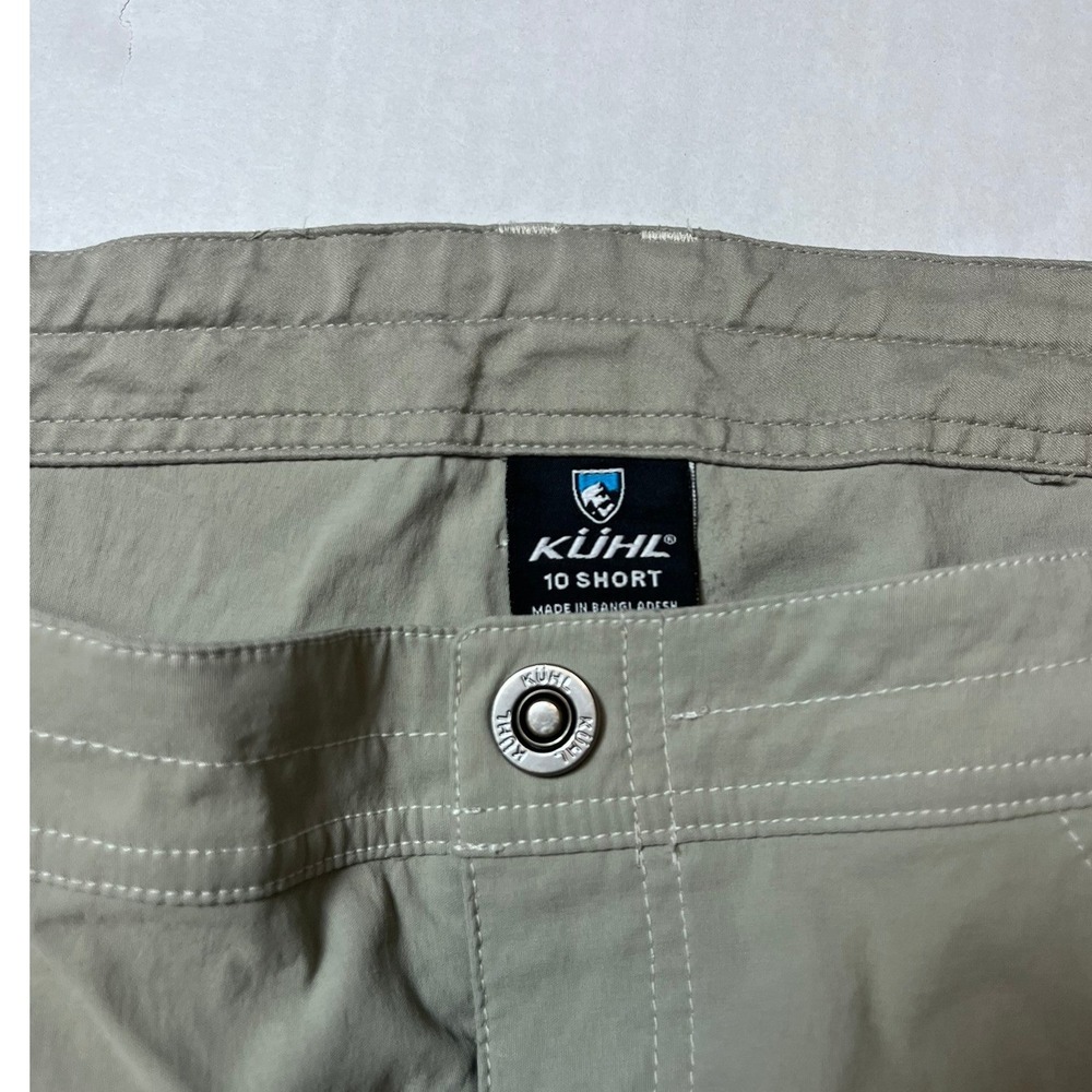 KUHL Convertible Cargo Pants Women Size 10 Short Beige Zip Off Legs Outdoor - Picture 3 of 5